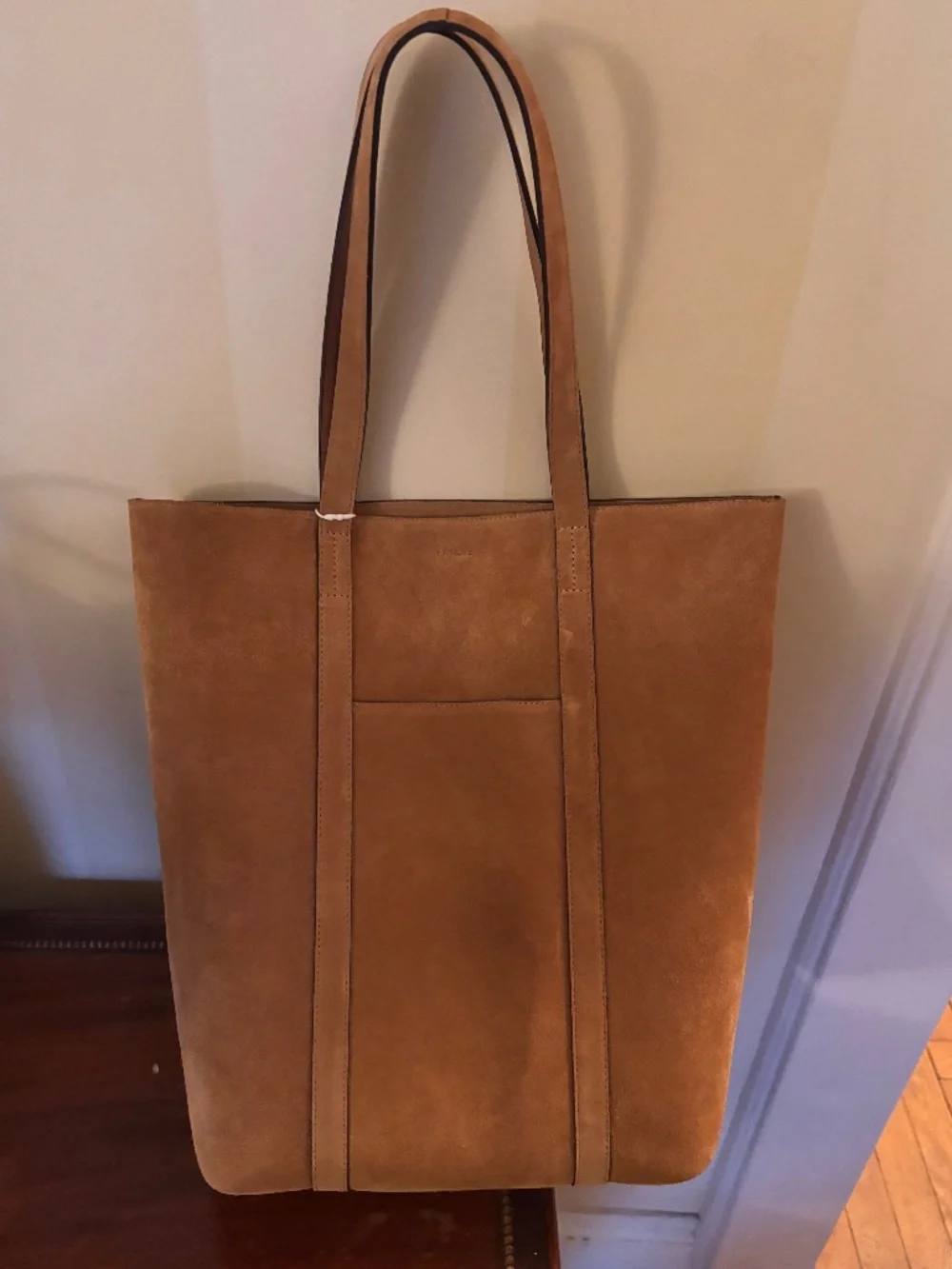 Sezane suede tote bag - Picture 1 of 7